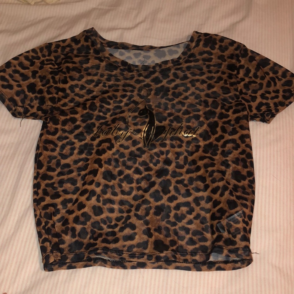 Sheer Leopard print tee!